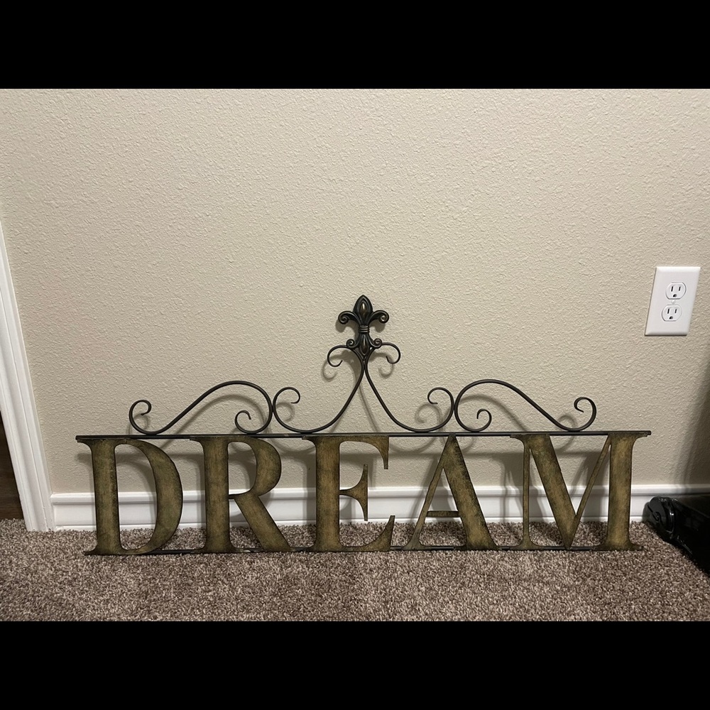 Dream wall decor.